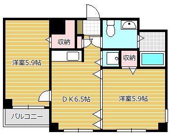 アジュール南大塚 間取り図