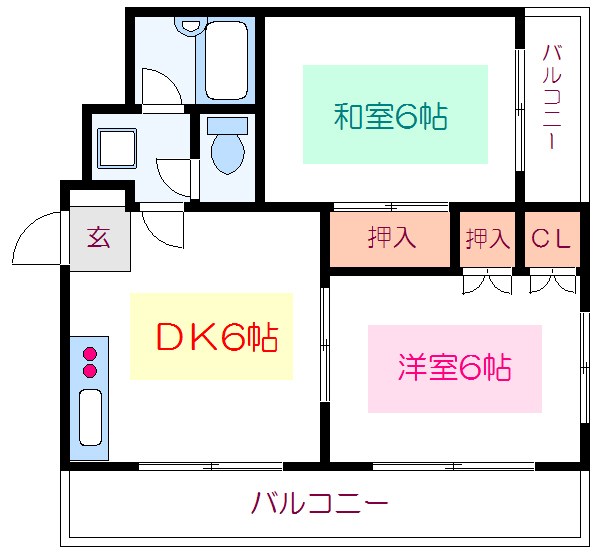 サンハイツ南砂 間取り図