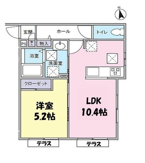 サンコートフジヤⅡ 間取り図