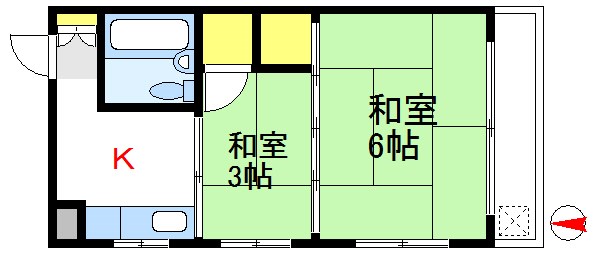 オマタハイツ   間取り