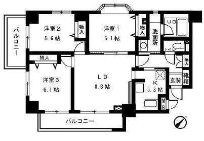 ユーキャッスル  間取り図