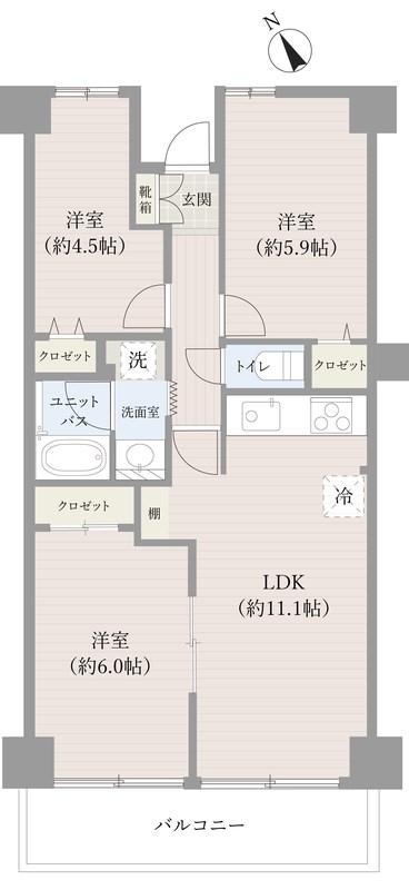 梅島芙蓉ハイツ 間取り