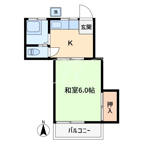 原田コーポ 間取り図