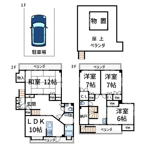 吉田ハイツ 間取り