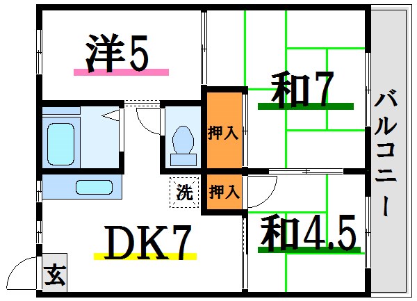 第３グリーンビラ 間取り図