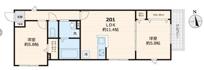 仮称　メゾン　ル　ココン 間取り