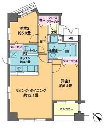 カスタリア茅場町  間取り