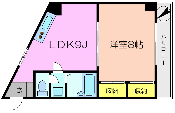 ビューハイツ土屋  間取り図