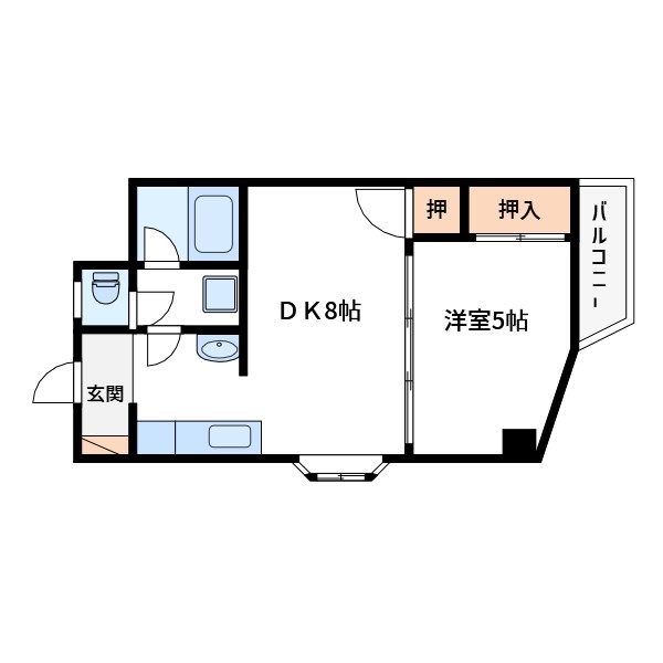 奥田マンション 間取り図