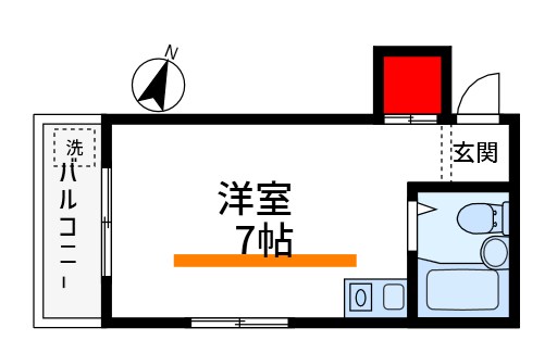 中島ビル 303号室 間取り