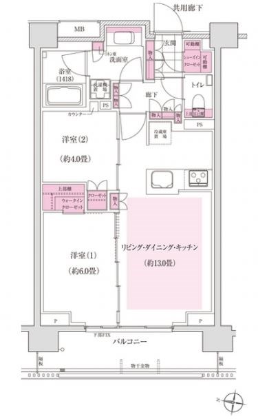 ディームス東陽町  間取り