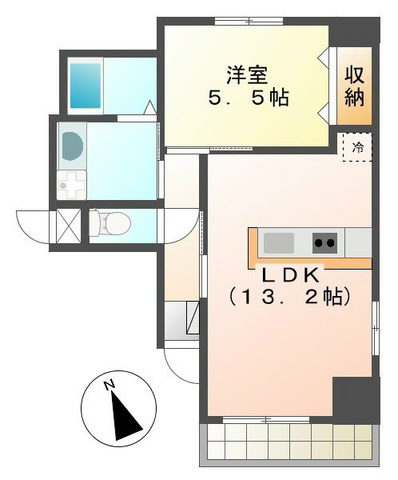 アローネ浅草 間取り図