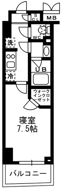 レジディア亀戸 間取り図