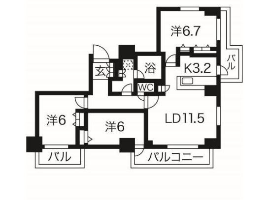 クリオ南小岩 間取り