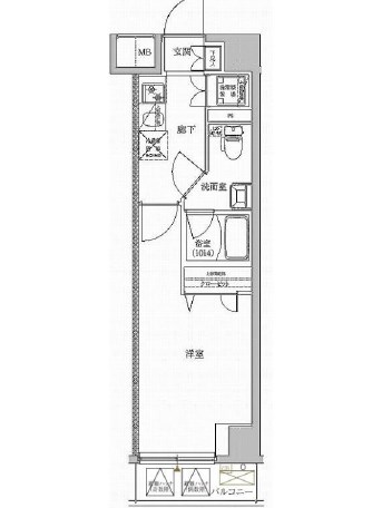 ラフィスタ東日暮里 間取り図