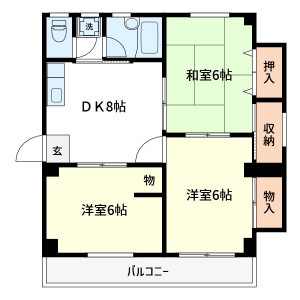 第一宇田川コーポ 間取り図