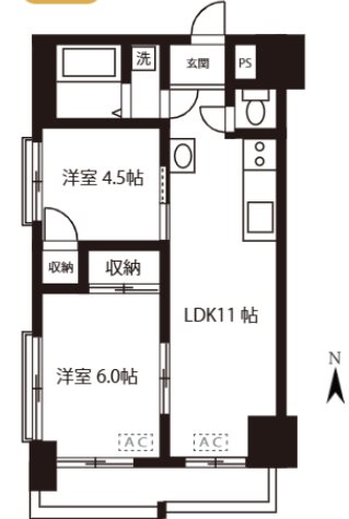 コータス木場  間取り