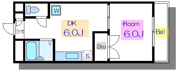 サンハイツ西日暮里 間取り図