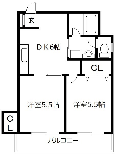 岩井ハイツ 間取り図