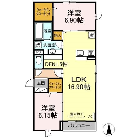 アナシエ鹿浜 間取り