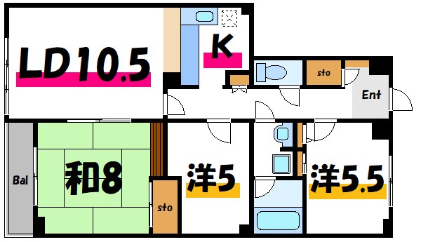 愛幸中葛西マンション 間取り