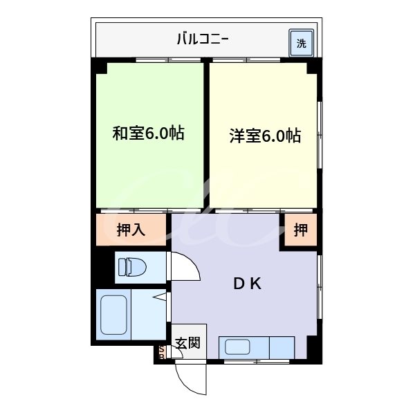 東洋コーポ 間取り