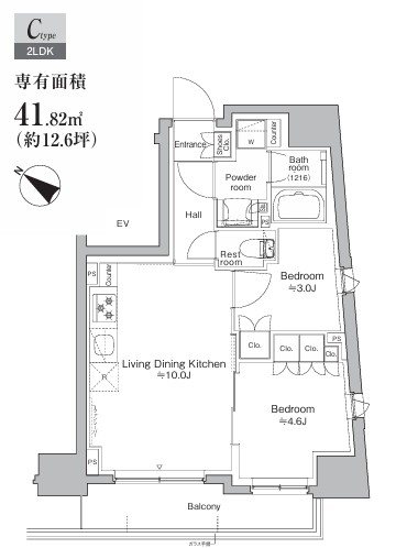プラウドフラット日本橋大伝馬町  間取り