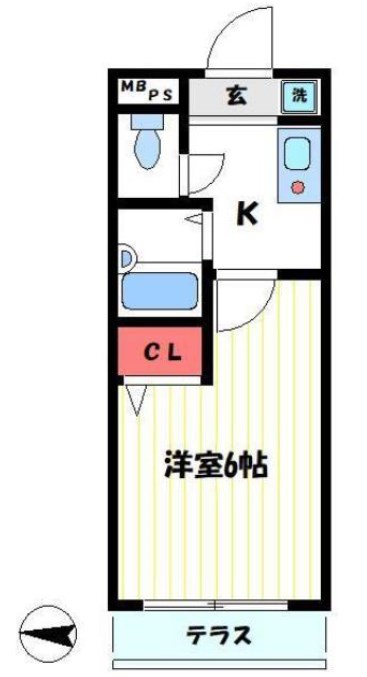 フラワーハイツ 112号室 間取り