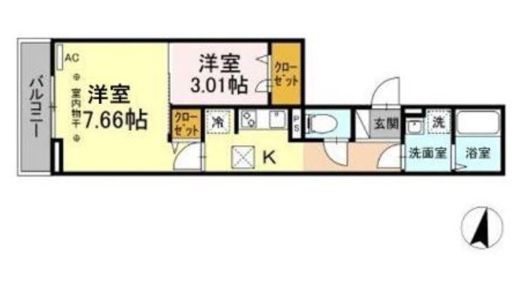 ルリアン北小岩Ⅰ 間取り図