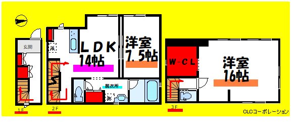 南小岩一丁目貸家 間取り図