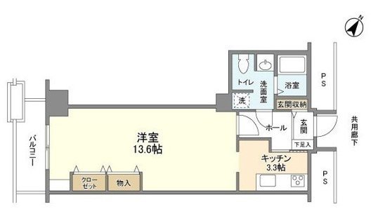 トルナーレ日本橋浜町  間取り