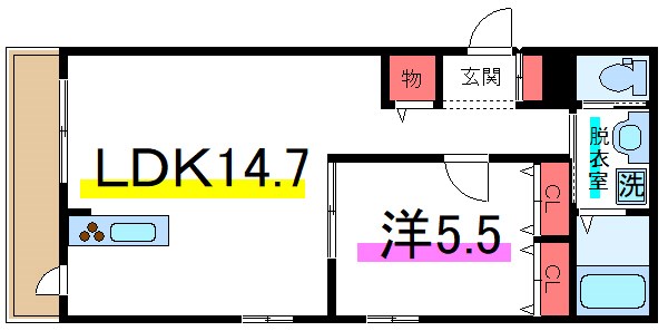 フルール滝野川  間取り