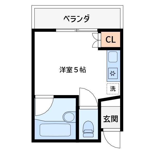 千田弐番館 Ｃ号室 間取り