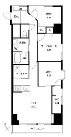 ファミール西葛西 203号室 間取り