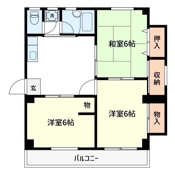 第一宇田川コーポ 間取り