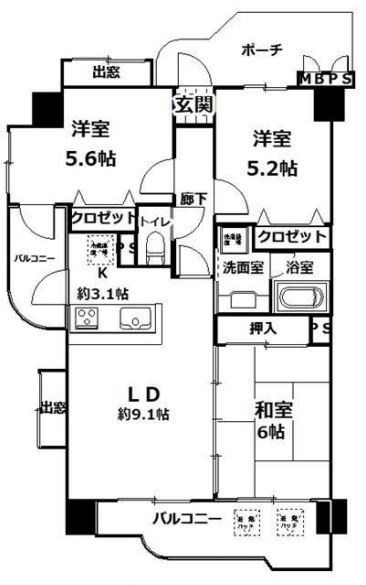 ライオンズシティ梅島 間取り