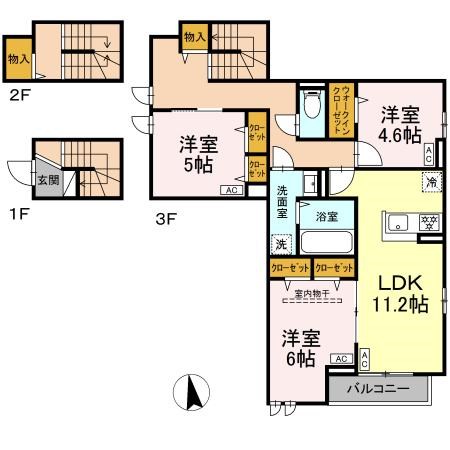 グラナーデ荒川 間取り