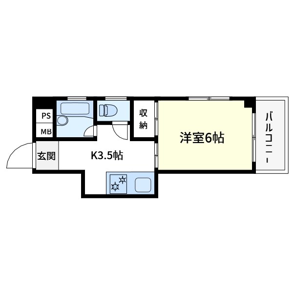 サンライズ小松 間取り図