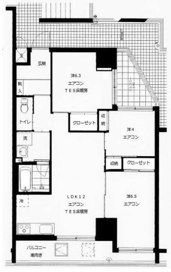 ラ・フローラA 305号室 間取り