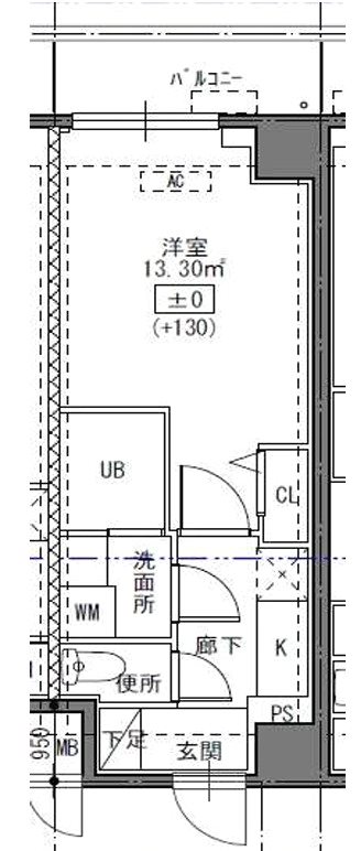 Alivis東瑞江 504号室 間取り