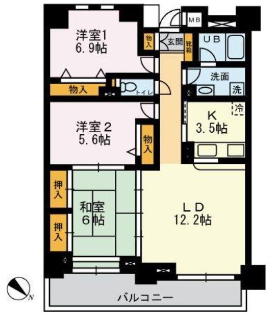 ユーキャッスル  間取り図