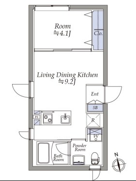 アトリオフラッツ町屋 間取り図