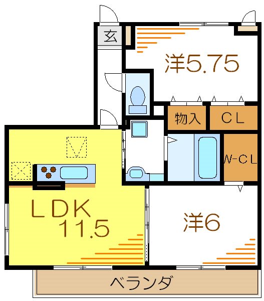 ロイヤルティアラⅡ 間取り