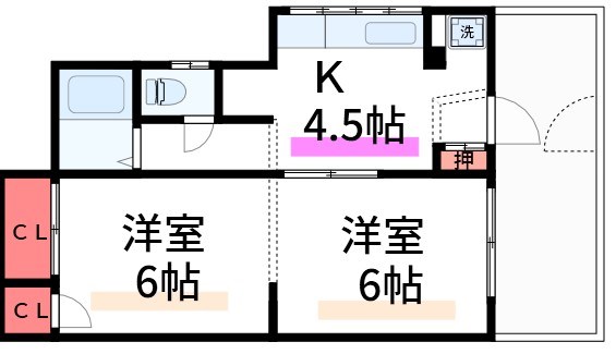 新橋ハイツ 間取り