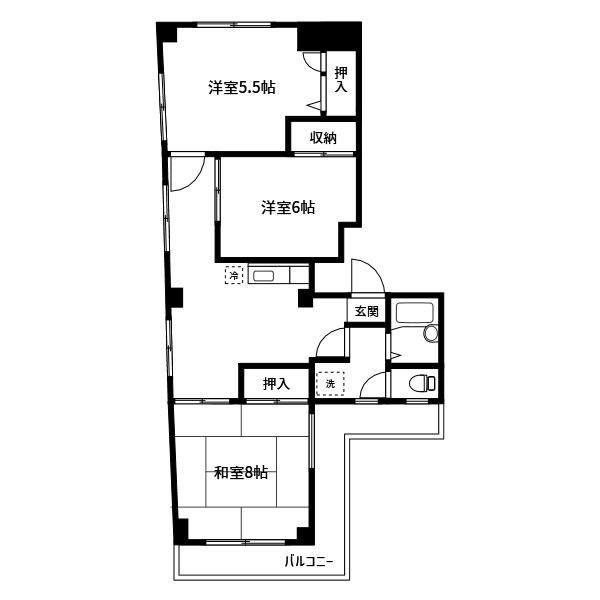 第一宇田川コーポ 間取り