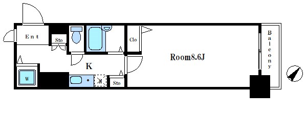 ガーラ銀座東 間取り