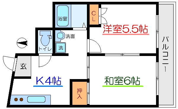 クレストパレス 間取り図