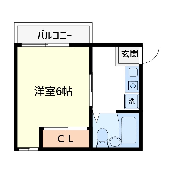 パステルハイム 203号室 間取り