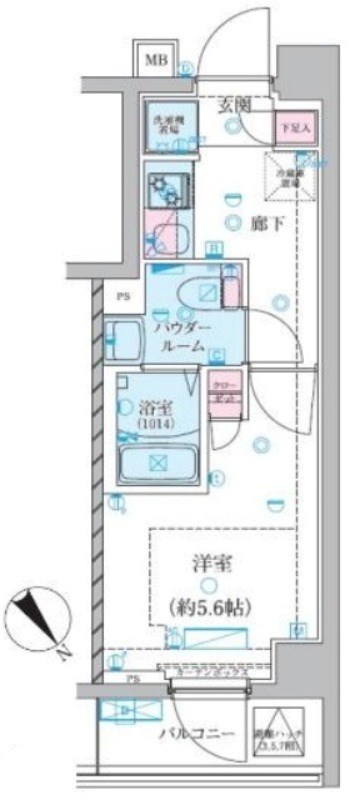 GENOVIA堀切菖蒲園 間取り図