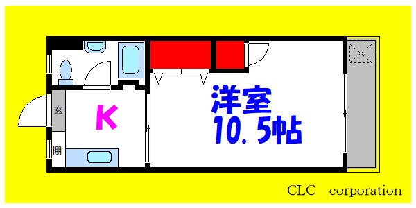 行徳マンション 4034号室 間取り